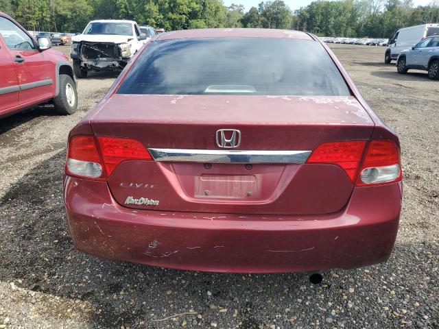 2HGFA1F81AH504565 - 2010 HONDA CIVIC EX RED photo 6