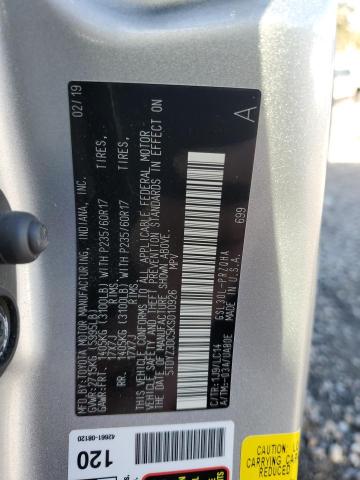 5TDYZ3DC5KS010926 - 2019 TOYOTA SIENNA XLE SILVER photo 14