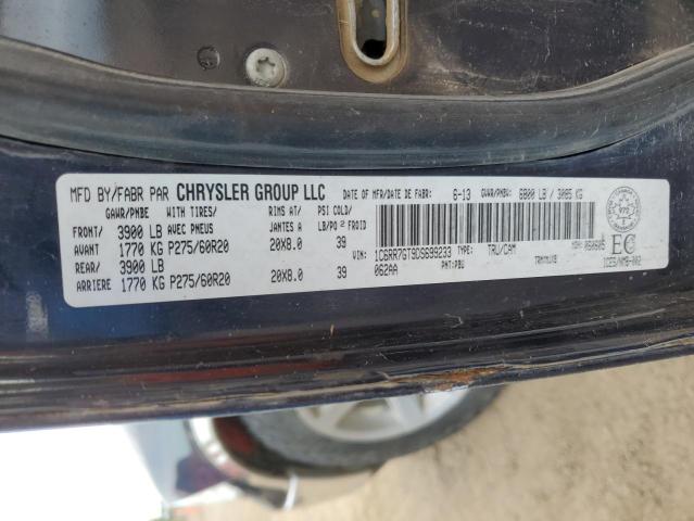 1C6RR7GT9DS699233 - 2013 RAM 1500 SLT 蓝色 照片 12