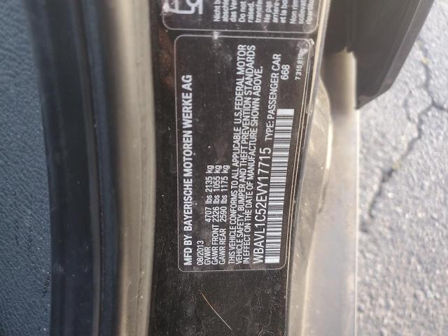 WBAVL1C52EVY17715 - 2014 BMW X1 XDRIVE28I BLACK photo 12