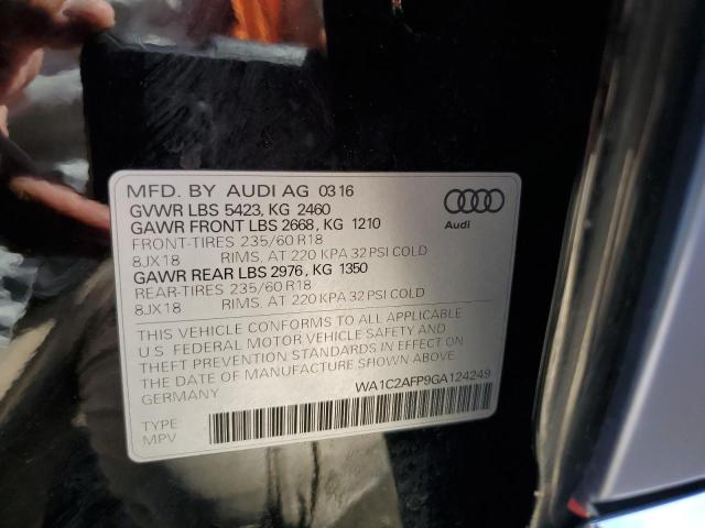 WA1C2AFP9GA124249 - 2016 AUDI Q5 PREMIUM BLUE photo 13
