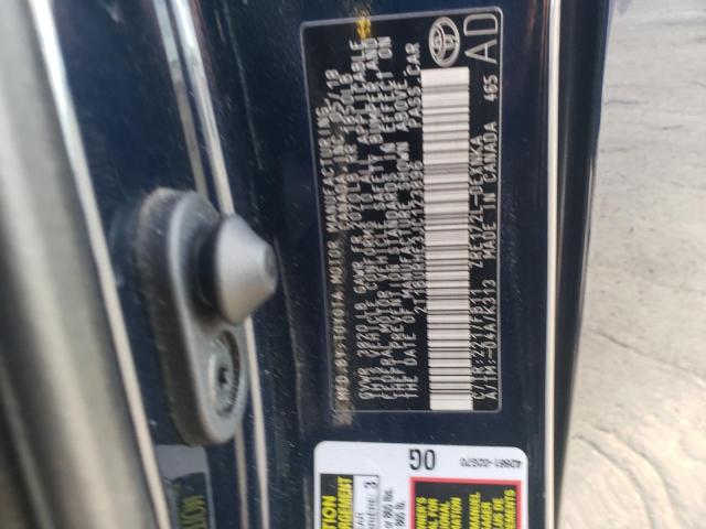 2T1BURHE3JC123896 - 2018 TOYOTA COROLLA L 黑色 照片 12