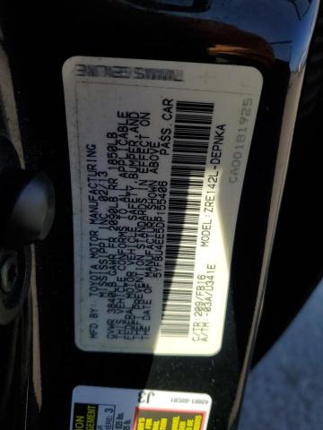 5YFBU4EE5DP155406 - 2013 TOYOTA COROLLA BASE Czarny zdjęcie 13