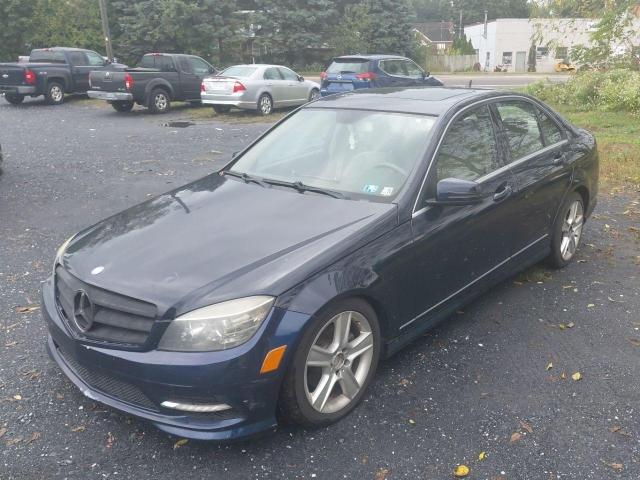 WDDGF8BB6BR145896 - 2011 MERCEDES-BENZ C 300 4MATIC BLUE photo 2
