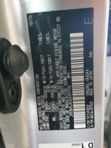 JTEBU5JR3G5391970 - 2016 TOYOTA 4RUNNER SR5/SR5 PREMIUM Gümüş foto 14