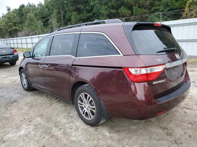 5FNRL5H6XBB055077 - 2011 HONDA ODYSSEY EXL Бордовый фото 2