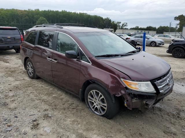 5FNRL5H6XBB055077 - 2011 HONDA ODYSSEY EXL Бордовый фото 4