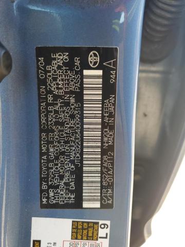 JTDKB22U640099315 - 2004 TOYOTA PRIUS 蓝色 照片 13