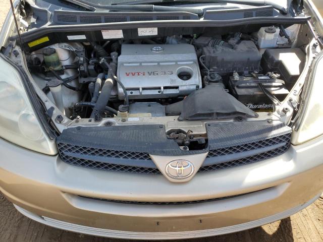 5TDBA22C95S038095 - 2005 TOYOTA SIENNA XLE ოქროსფერი ფოტო 12