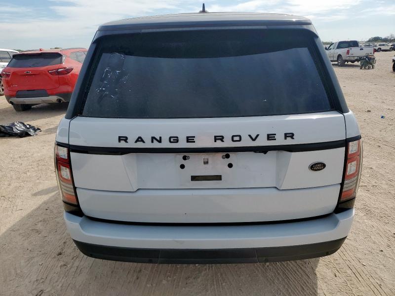 SALGS2KF1GA249376 - 2016 LAND ROVER RANGE ROVE HSE WHITE photo 6