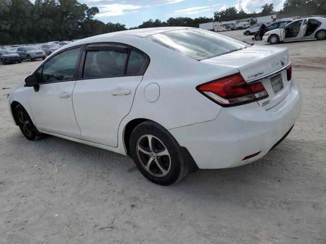 19XFB2F77FE097329 - 2015 HONDA CIVIC SE WHITE photo 2