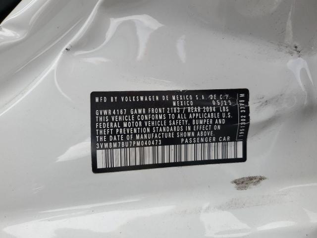 3VWBM7BU7PM040473 - 2023 VOLKSWAGEN JETTA SPORT თეთრი ფოტო 12