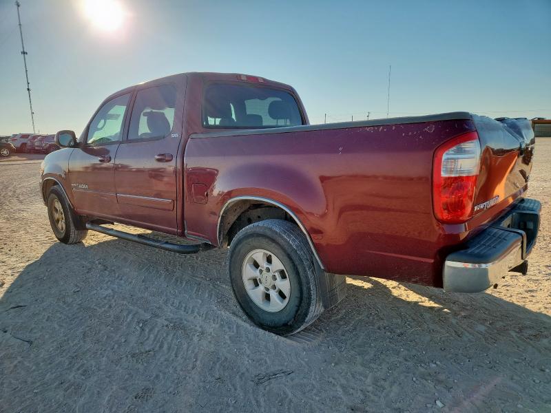 5TBET34106S542182 - 2006 TOYOTA TUNDRA DOUBLE CAB SR5 BURGUNDY photo 2