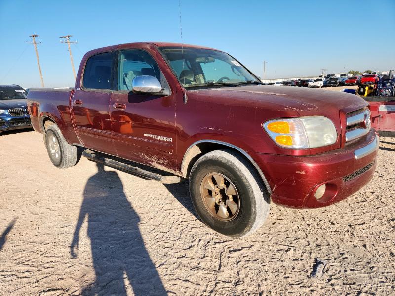 5TBET34106S542182 - 2006 TOYOTA TUNDRA DOUBLE CAB SR5 BURGUNDY photo 4