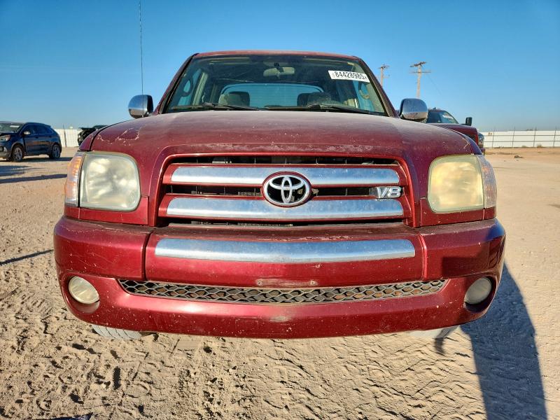 5TBET34106S542182 - 2006 TOYOTA TUNDRA DOUBLE CAB SR5 BURGUNDY photo 5