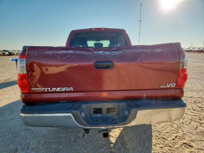 5TBET34106S542182 - 2006 TOYOTA TUNDRA DOUBLE CAB SR5 BURGUNDY photo 6