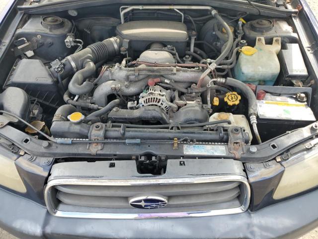 JF1SG63625H747928 - 2005 SUBARU FORESTER 2.5X BLUE photo 12