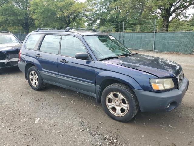 JF1SG63625H747928 - 2005 SUBARU FORESTER 2.5X BLUE photo 4