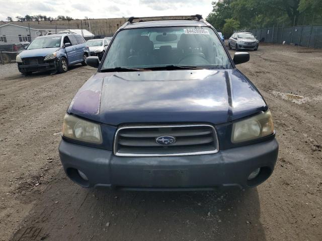 JF1SG63625H747928 - 2005 SUBARU FORESTER 2.5X BLUE photo 5