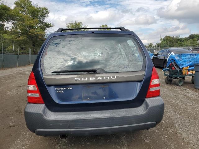 JF1SG63625H747928 - 2005 SUBARU FORESTER 2.5X BLUE photo 6