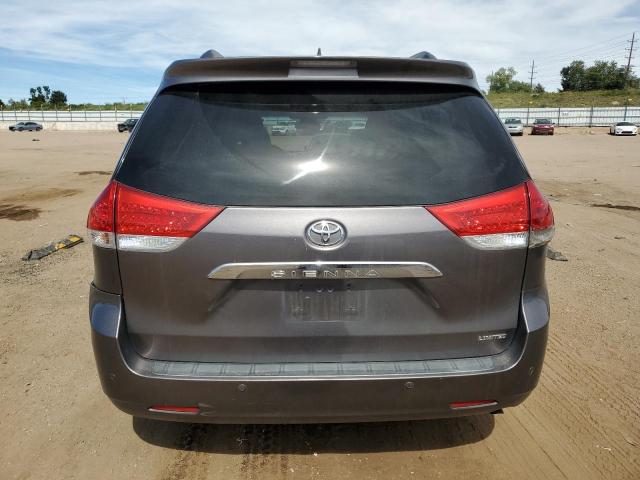 5TDYK3DC8BS019334 - 2011 TOYOTA SIENNA XLE ნაცრისფერი ფოტო 6
