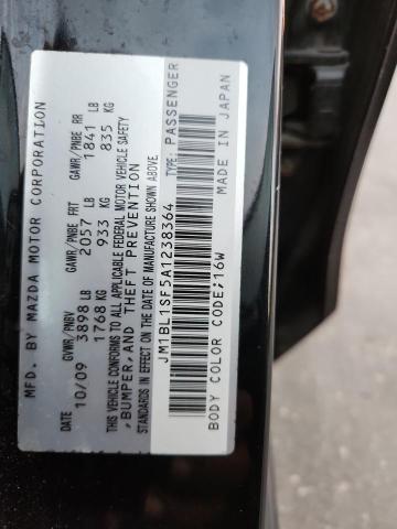 JM1BL1SF5A1238364 - 2010 MAZDA 3 I 黑色 照片 12