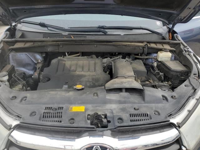 5TDJKRFHXFS149649 - 2015 TOYOTA HIGHLANDER XLE BLUE photo 12