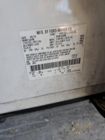 2LMTJ6LR6GBL67002 - 2016 LINCOLN MKX RESERVE Սպիտակ լուսանկար 13