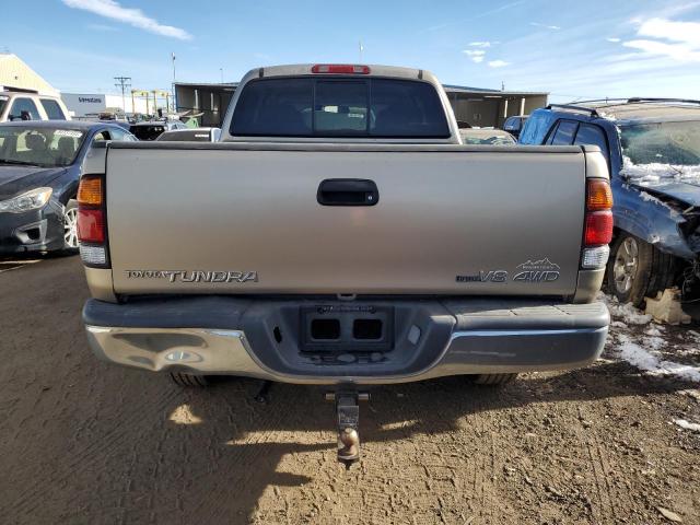 5TBBT44133S343700 - 2003 TOYOTA TUNDRA ACCESS CAB SR5 TAN photo 6