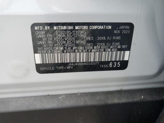 JA4J4VA8XRZ032077 - 2024 MITSUBISHI OUTLANDER SE WHITE photo 14