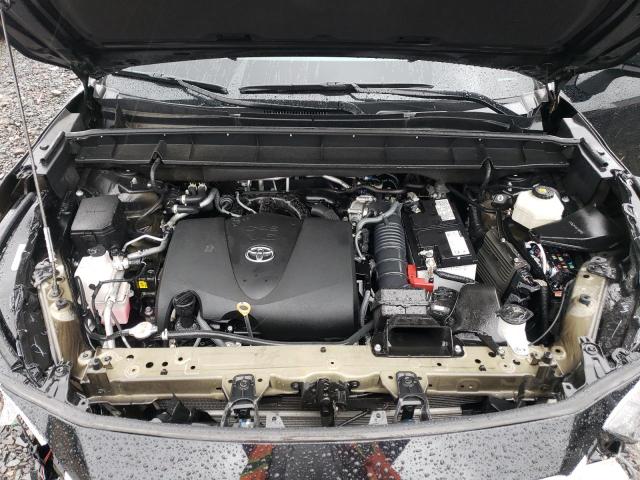 5TDGZRBH2NS587253 - 2022 TOYOTA HIGHLANDER XLE BLACK photo 12
