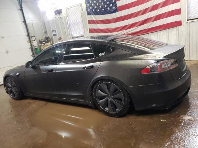 5YJSA1E58NF468129 - 2022 TESLA MODEL S BLACK photo 2