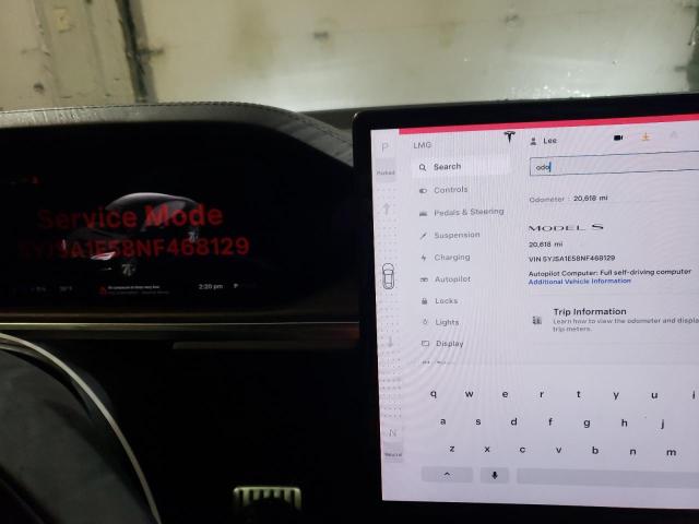 5YJSA1E58NF468129 - 2022 TESLA MODEL S BLACK photo 9