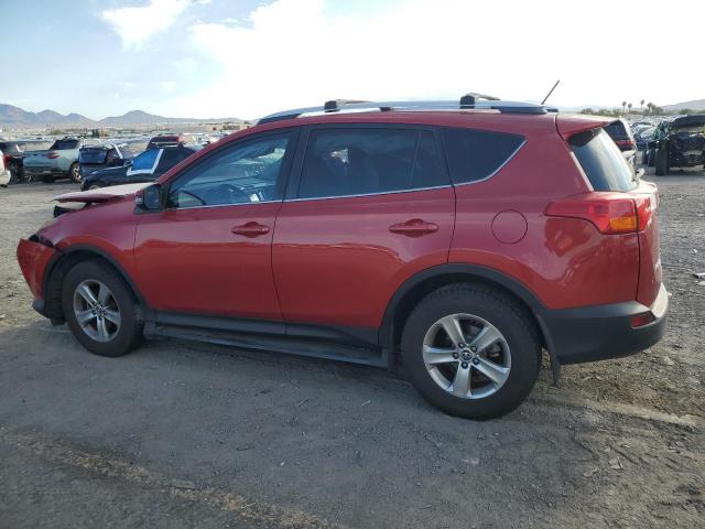 2T3WFREV9FW196123 - 2015 TOYOTA RAV4 XLE RED photo 2