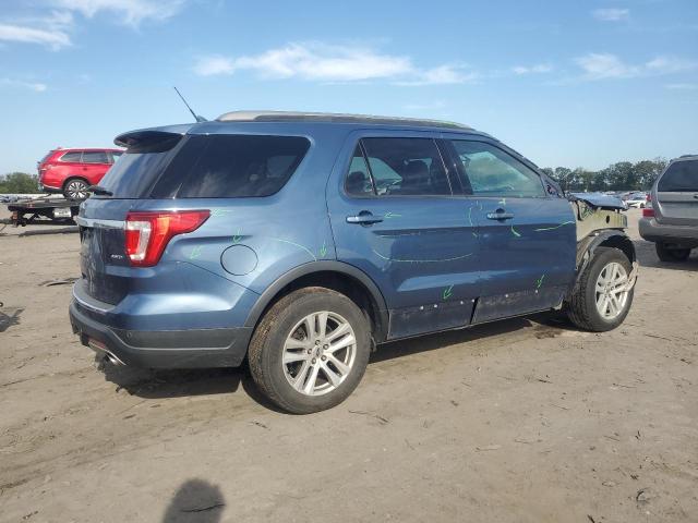 1FM5K8D85JGA34499 - 2018 FORD EXPLORER XLT Bleu photo 3