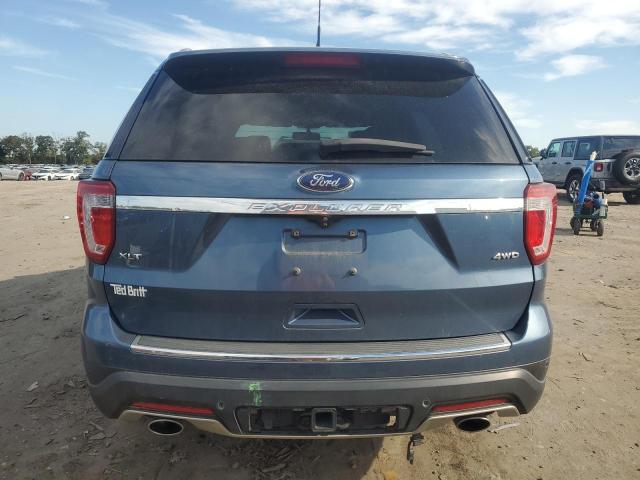 1FM5K8D85JGA34499 - 2018 FORD EXPLORER XLT Bleu photo 6