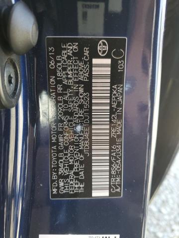 JTDBU4EE1DJ115523 - 2013 TOYOTA COROLLA BASE Niebieski zdjęcie 13