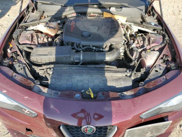 ZARFAEEN4H7557351 - 2017 ALFA ROMEO GIULIA TI Q4 BURGUNDY photo 11