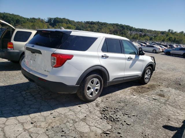 1FM5K8AB5MGA17836 - 2021 FORD EXPLORER POLICE INTERCEPTOR Blanc photo 3