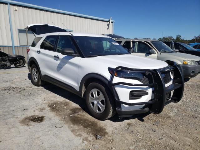 1FM5K8AB5MGA17836 - 2021 FORD EXPLORER POLICE INTERCEPTOR Blanc photo 4
