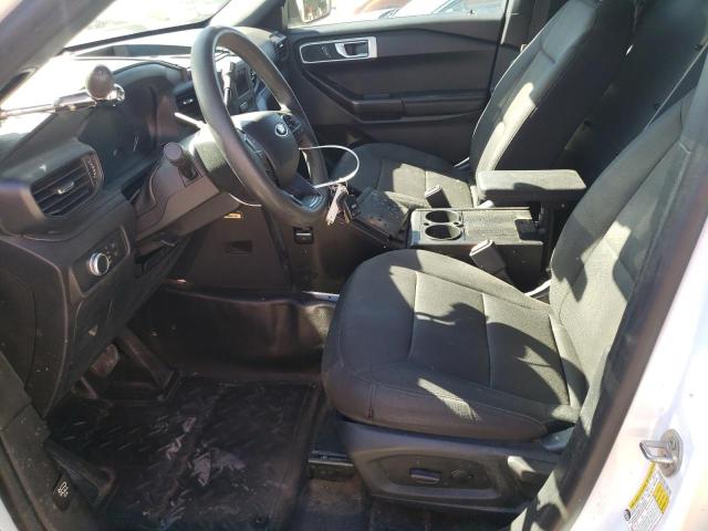 1FM5K8AB5MGA17836 - 2021 FORD EXPLORER POLICE INTERCEPTOR Blanc photo 7