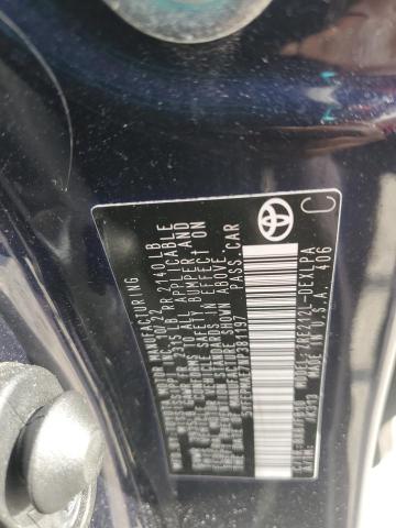 5YFEPMAE7NP381197 - 2022 TOYOTA COROLLA LE BLUE photo 12