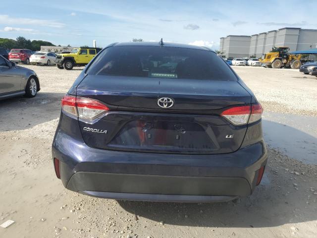 5YFEPMAE7NP381197 - 2022 TOYOTA COROLLA LE BLUE photo 6