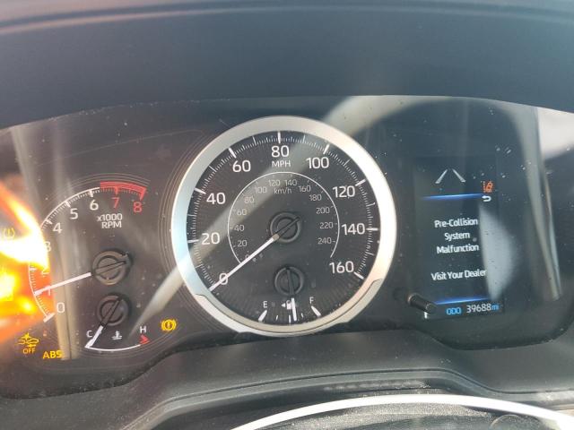 5YFEPMAE7NP381197 - 2022 TOYOTA COROLLA LE BLUE photo 9