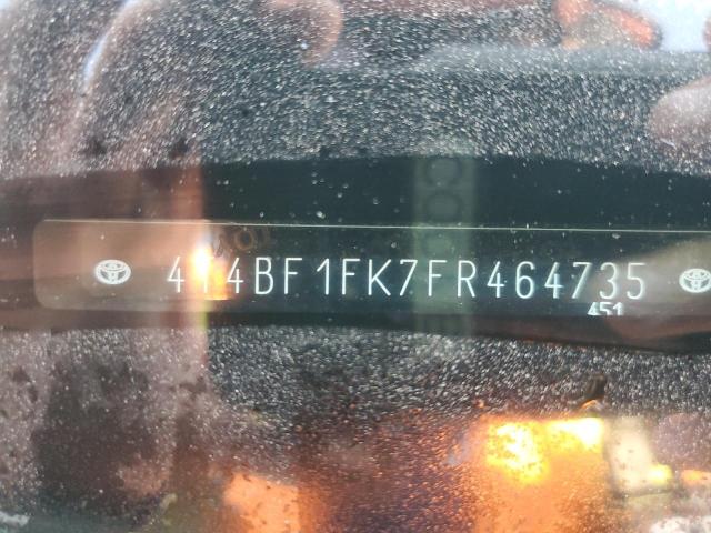 4T4BF1FK7FR464735 - 2015 TOYOTA CAMRY LE WHITE photo 12