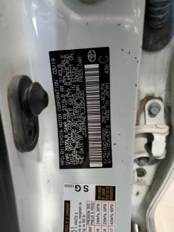 JTDEPRAE7LJ025430 - 2020 TOYOTA COROLLA LE თეთრი ფოტო 12