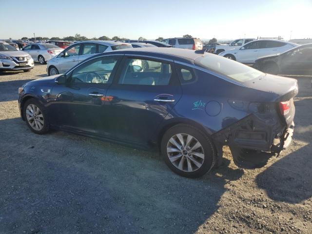 5XXGU4L39GG003651 - 2016 KIA OPTIMA EX BLUE photo 2