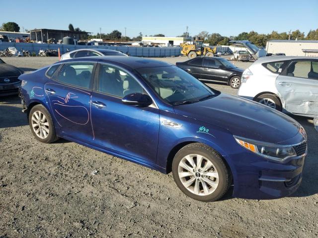 5XXGU4L39GG003651 - 2016 KIA OPTIMA EX BLUE photo 4