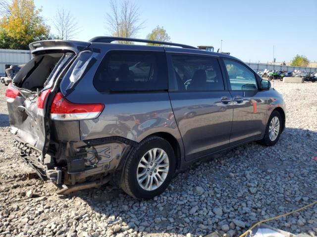 5TDYK3DC6ES503572 - 2014 TOYOTA SIENNA XLE 灰色 照片 3