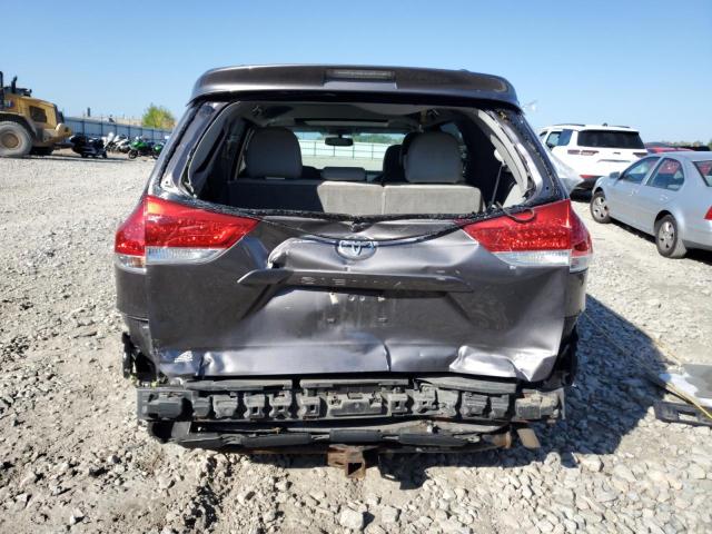 5TDYK3DC6ES503572 - 2014 TOYOTA SIENNA XLE 灰色 照片 6